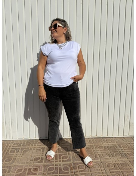 Pantalón Flared Desgastado