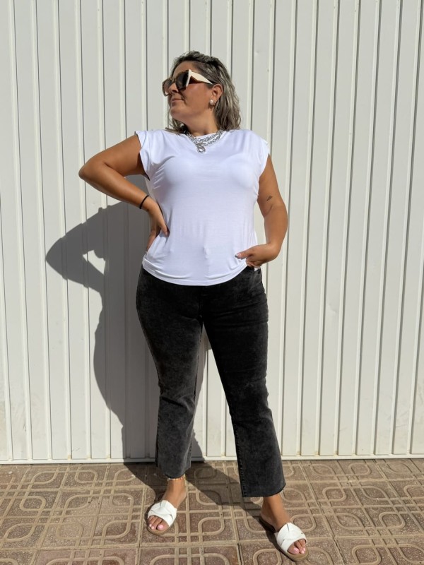 Pantalón Flared Desgastado