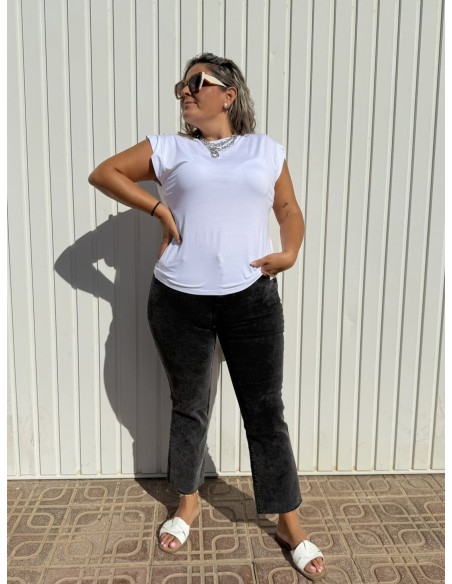 Pantalón Flared Desgastado