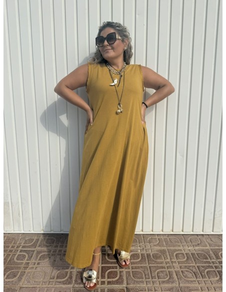 Vestido Ciko Mostaza