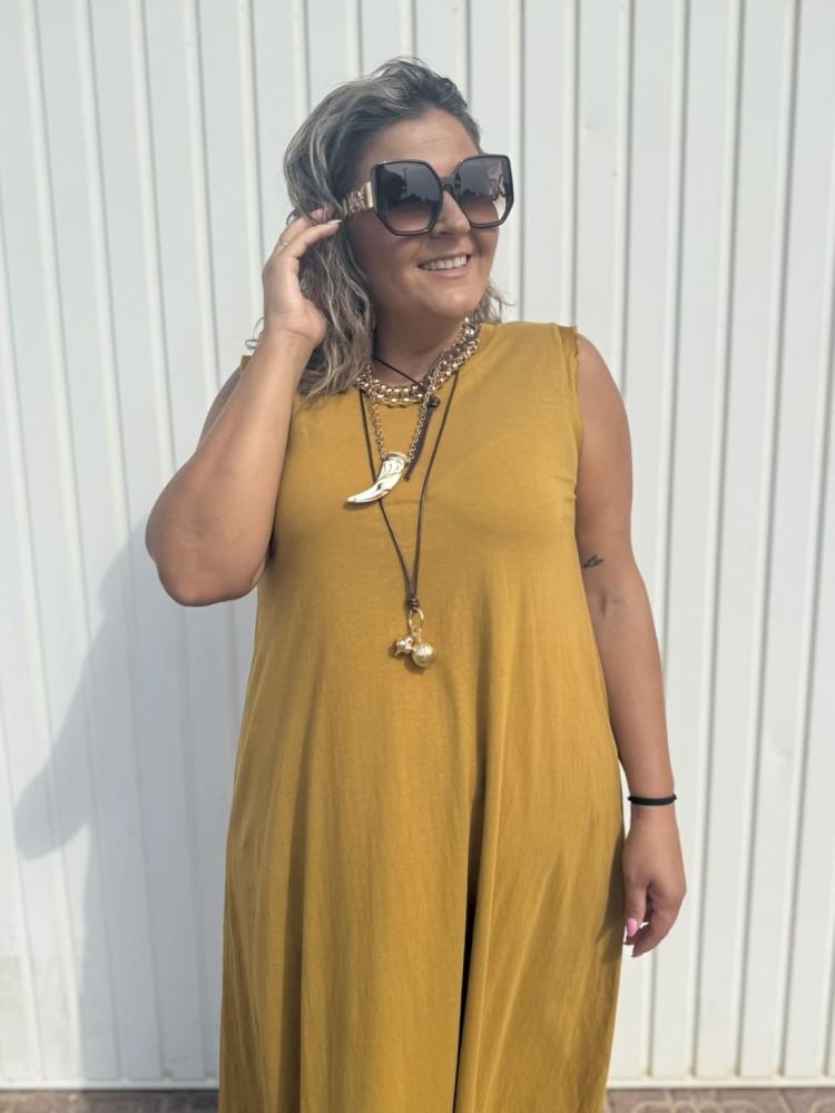 Vestido Ciko Mostaza