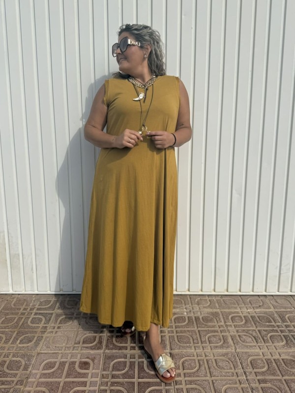 Vestido Ciko Mostaza 2