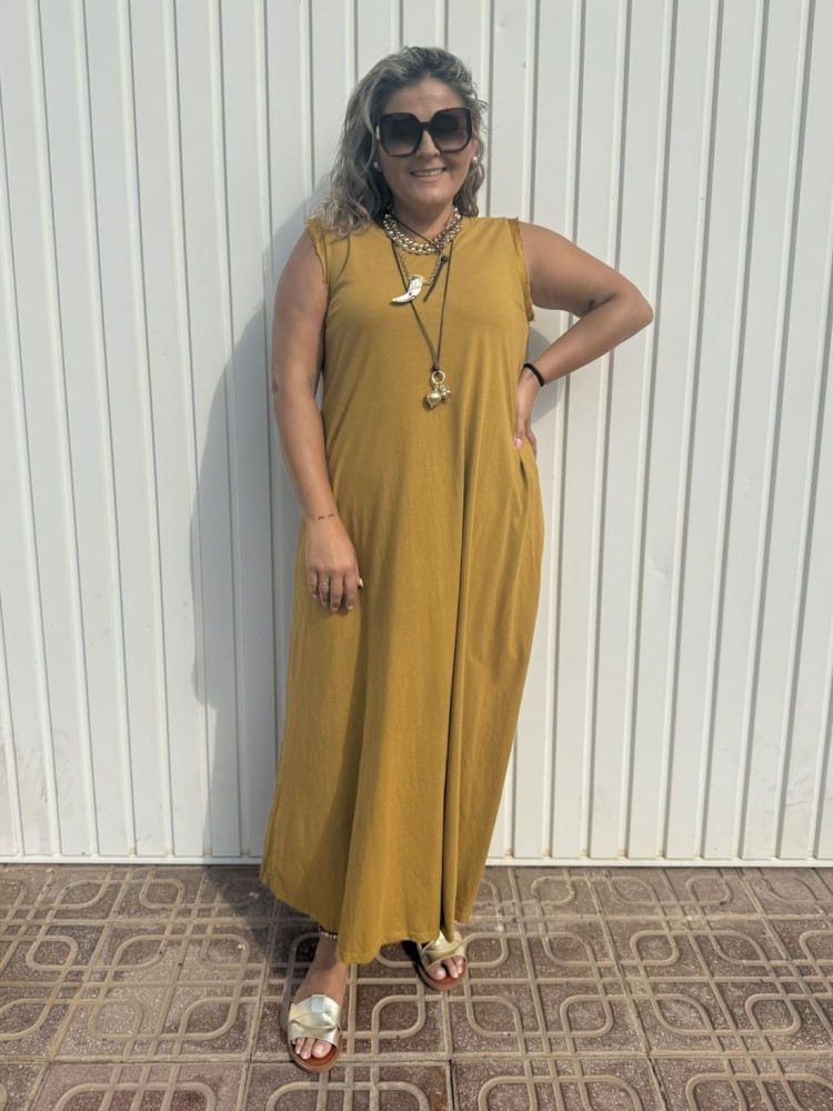 Vestido Ciko Mostaza
