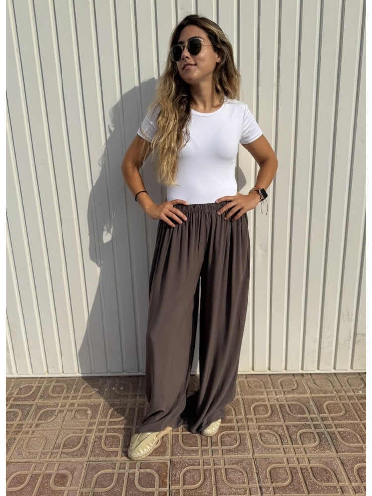 Pantalón Palazzo Nuevo Choco