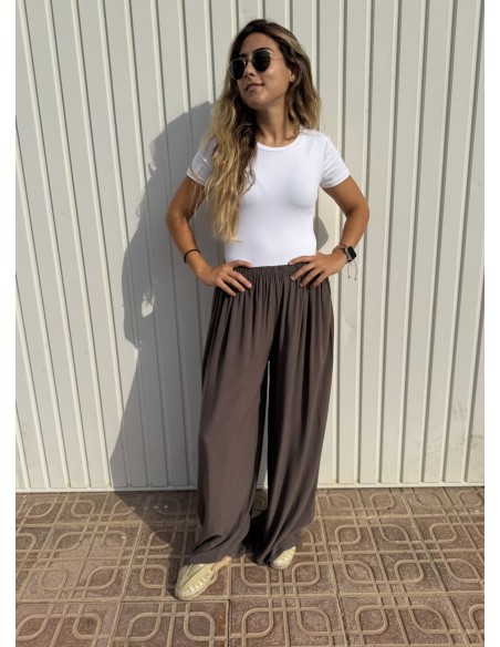 Pantalón Palazzo Nuevo Choco
