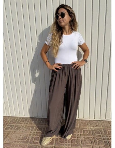 Pantalón Palazzo Nuevo Choco