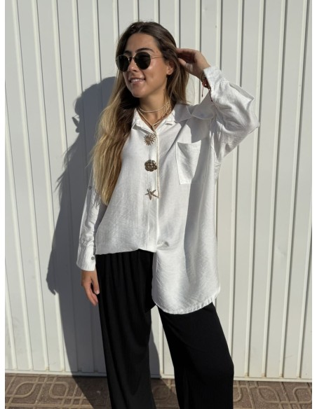 Camisa Broches Blanco