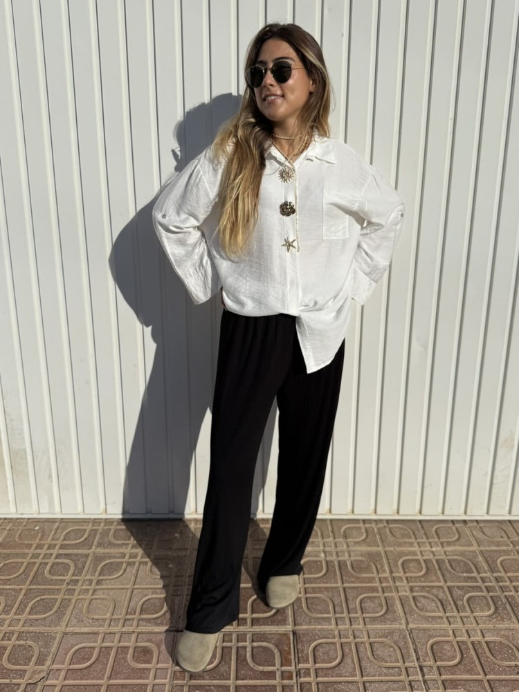 Camisa Broches Blanco