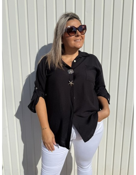 Camisa Broches Negra