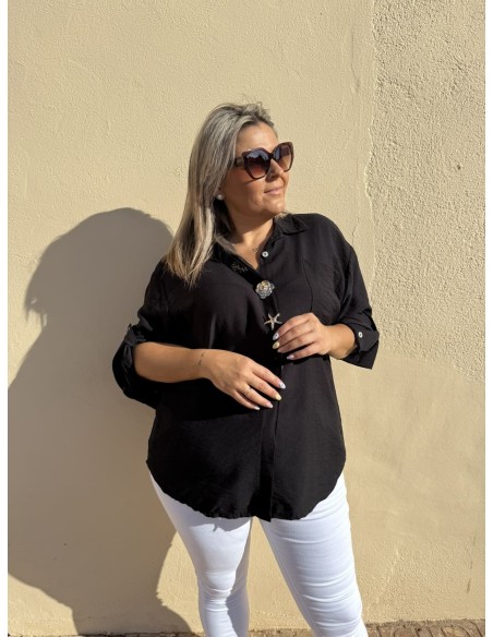 Camisa Broches Negra