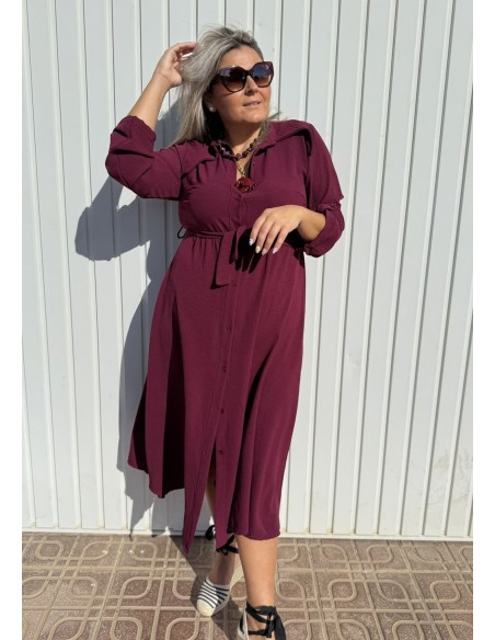 Vestido Luty Granate 19