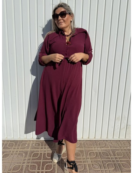 Vestido Luty Granate 19