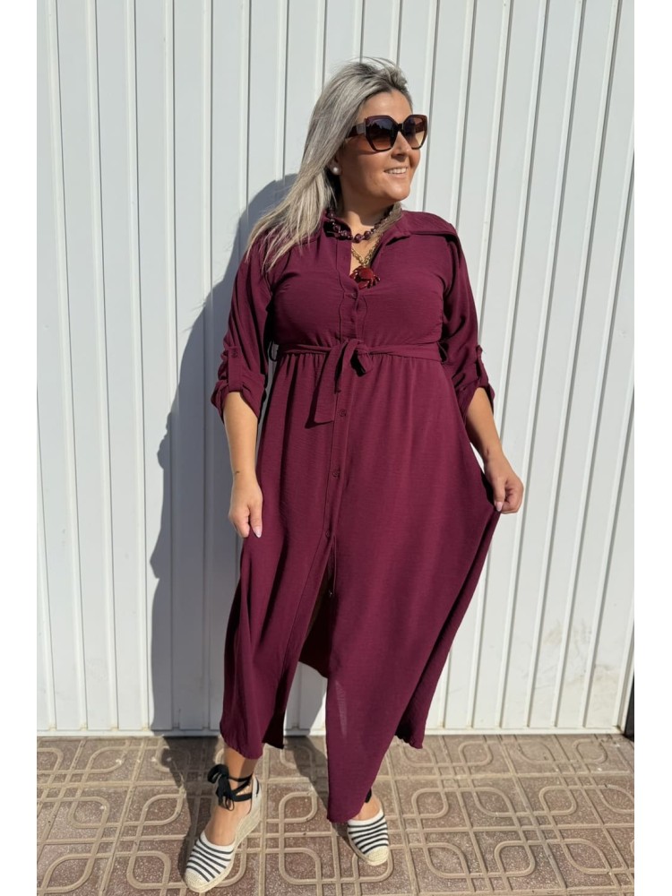 Vestido Luty Granate 19