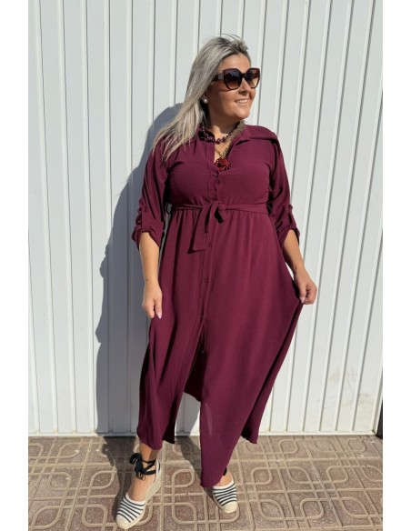 Vestido Luty Granate 19