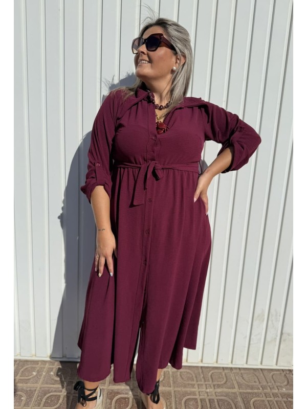 Vestido Luty Granate 19