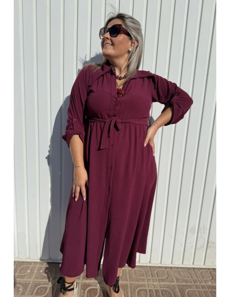 Vestido Luty Granate 19