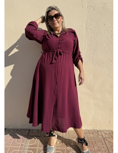 Vestido Luty Granate 19