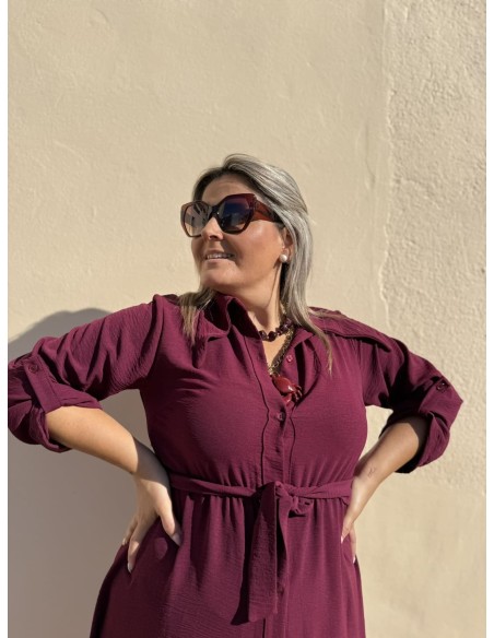 Vestido Luty Granate 19