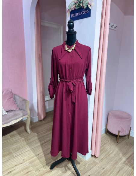 Vestido Luty Granate 19