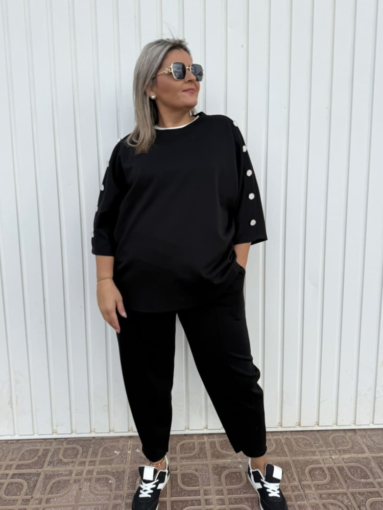 Conjunto Botones Negro