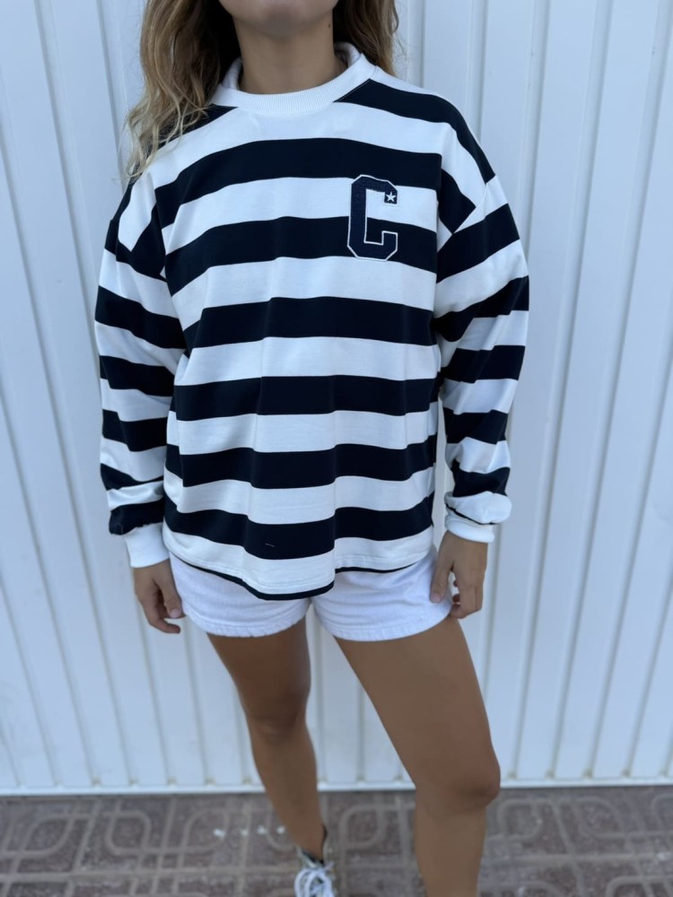Sudadera Rayas C