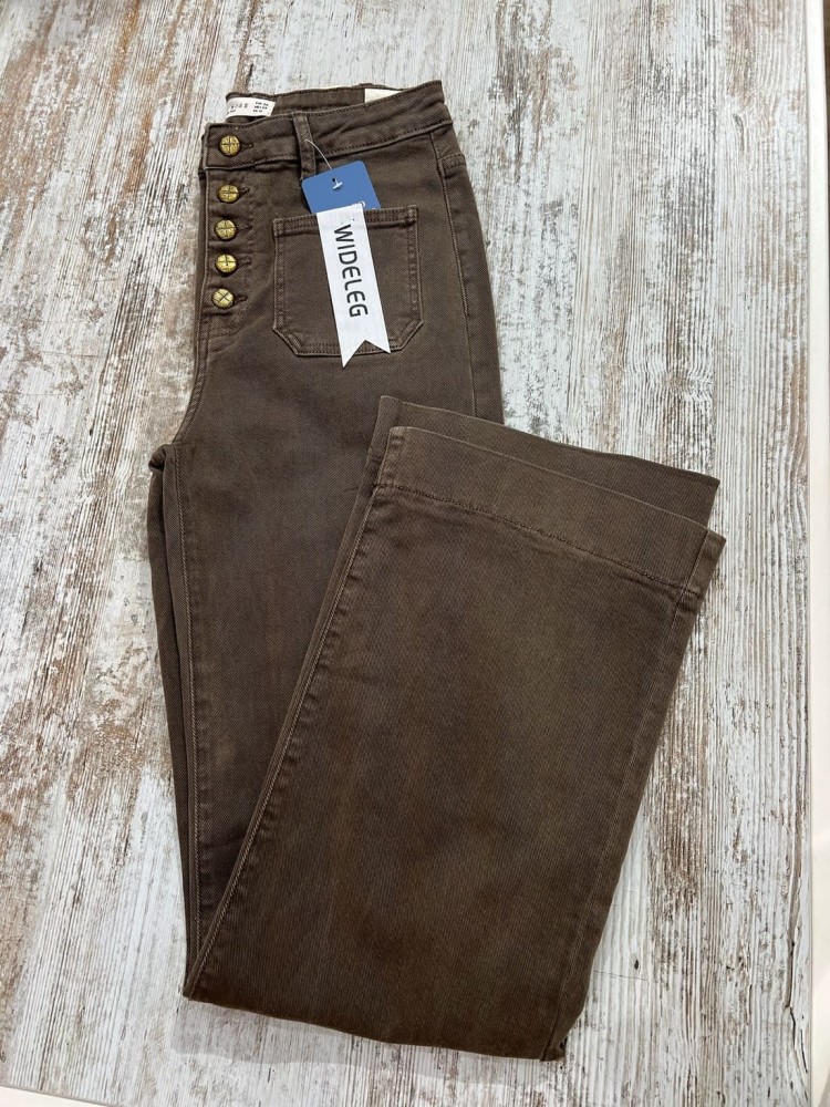 Pantalón Choco Wideleg