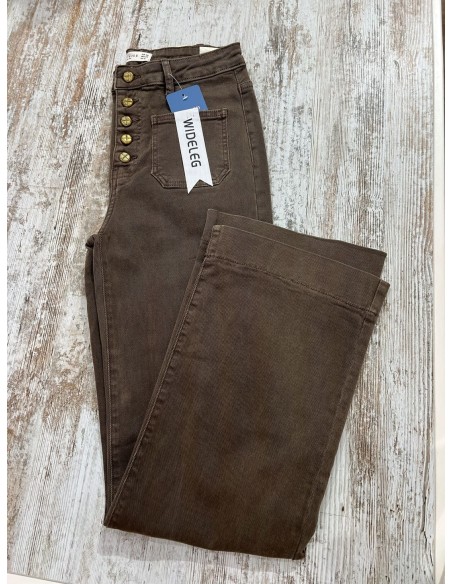 Pantalón Choco Wideleg