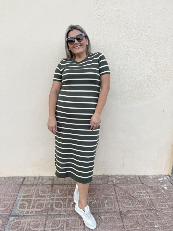 Vestido Rayas Midi 2