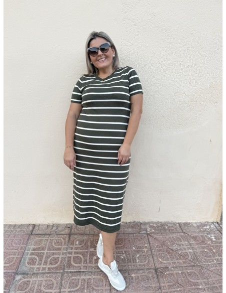 Vestido Rayas Midi