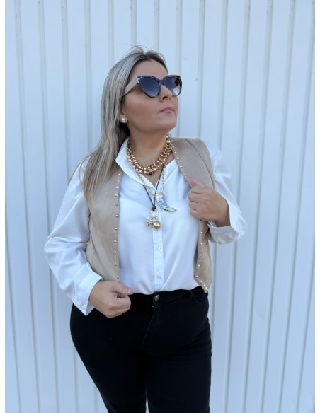 Chaleco Antelina Tachas