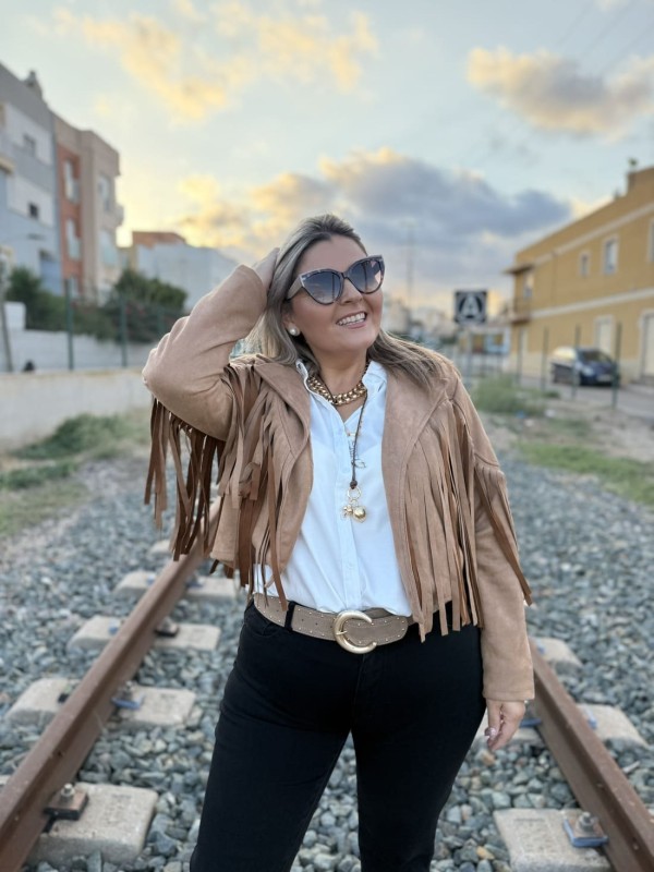 Chaqueta Flecos Antelina 2