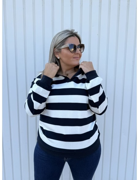 Sudadera Polo Rayas