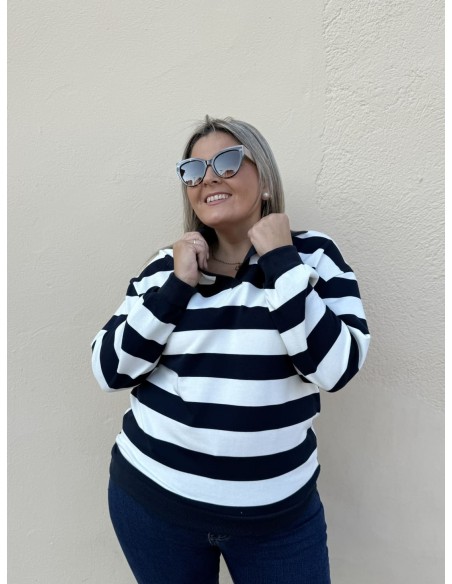 Sudadera Polo Rayas