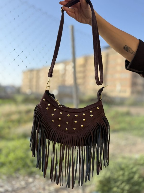 Bolso Flecos Tachas