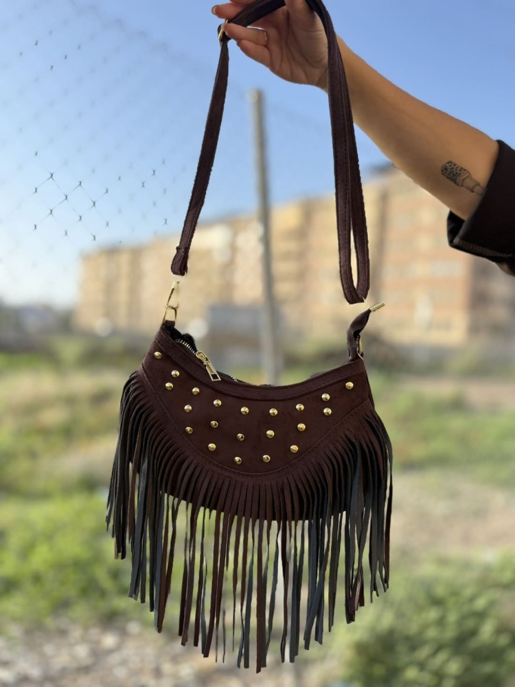Bolso Flecos Tachas