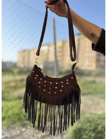 Bolso Flecos Tachas
