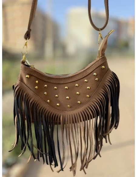 Bolso Flecos Tachas