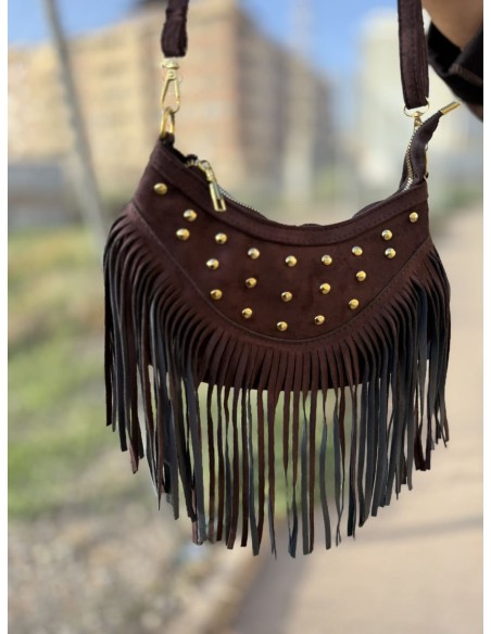 Bolso Flecos Tachas