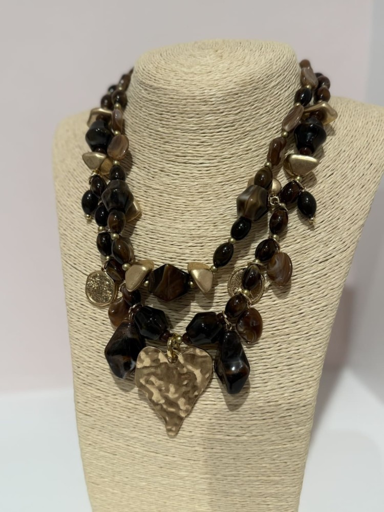 Colgante Corazón Marrón