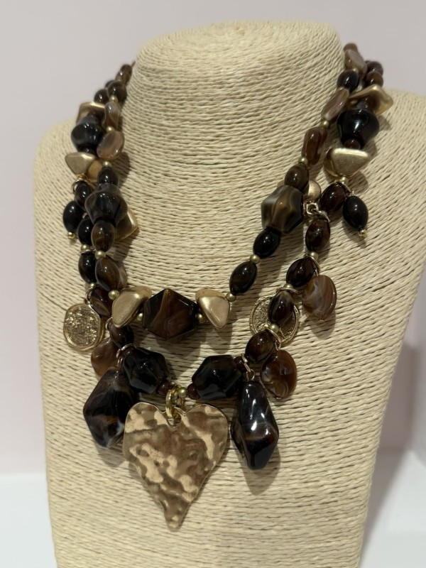 Colgante Corazón Marrón 2