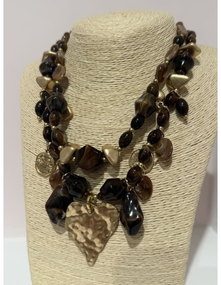 Colgante Corazón Marrón