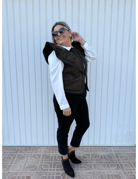 Chaleco Cuadros Volante