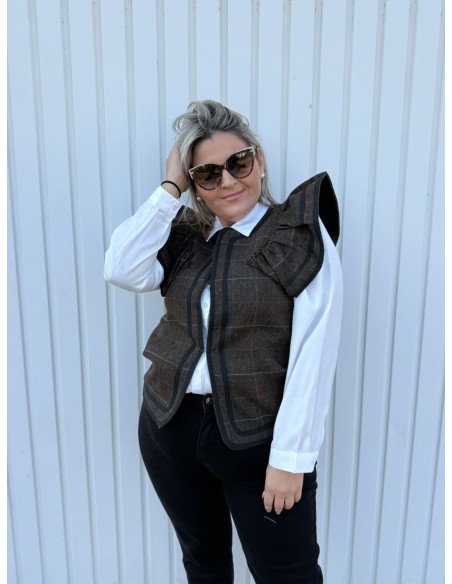 Chaleco Cuadros Volante