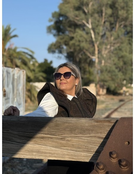 Chaleco Cuadros Volante