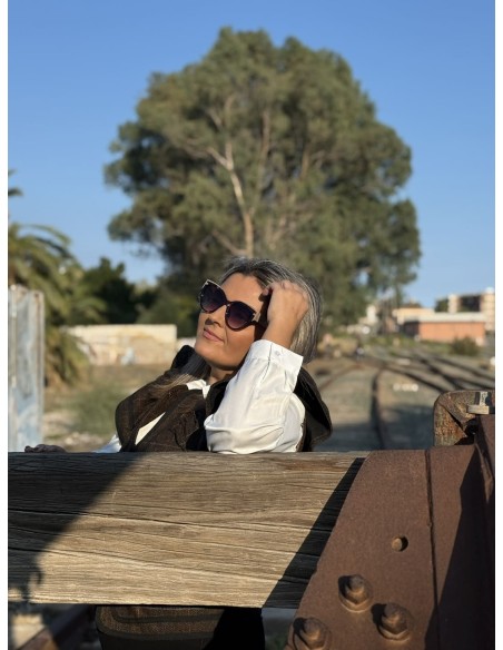 Chaleco Cuadros Volante