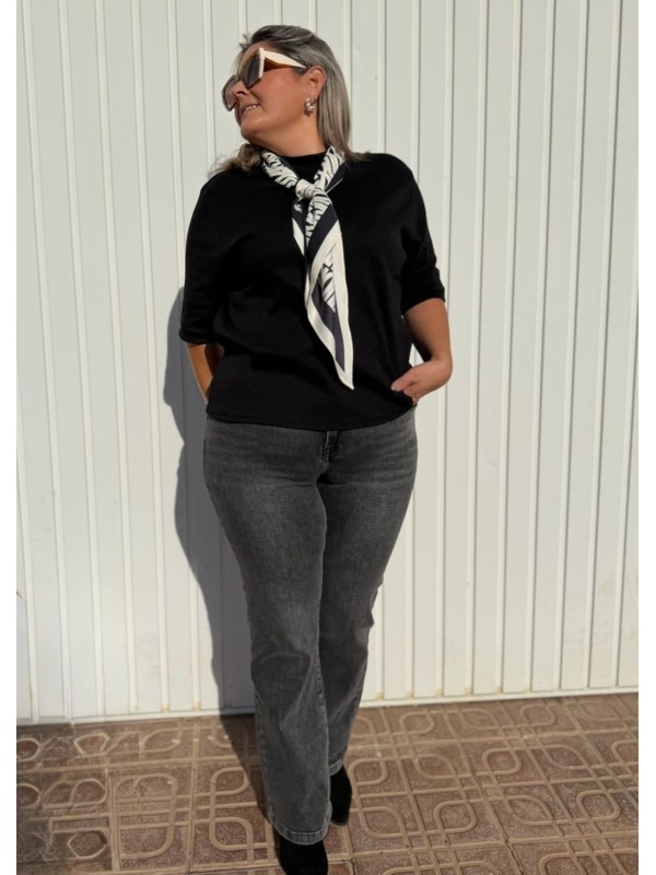 Pantalón Widleg Desgastado