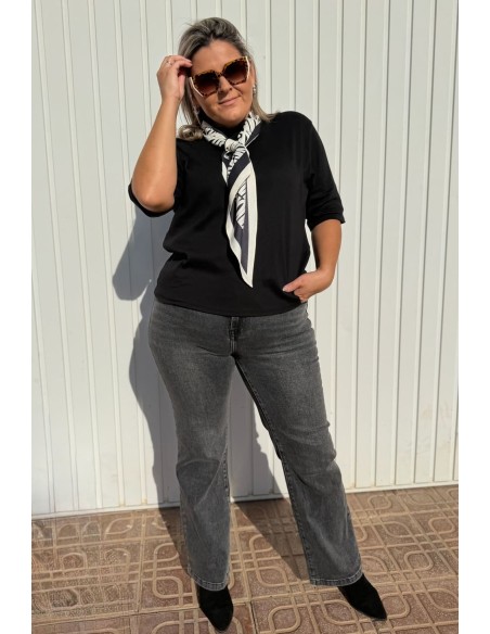 Pantalón Widleg Desgastado