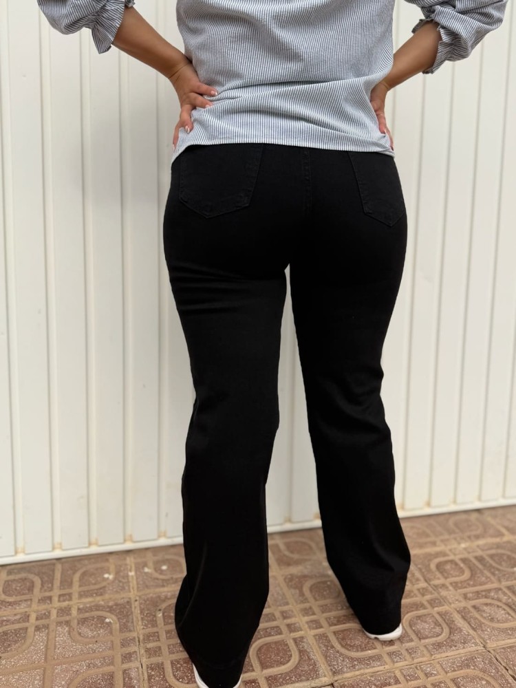 Pantalón Miss Botones Negro