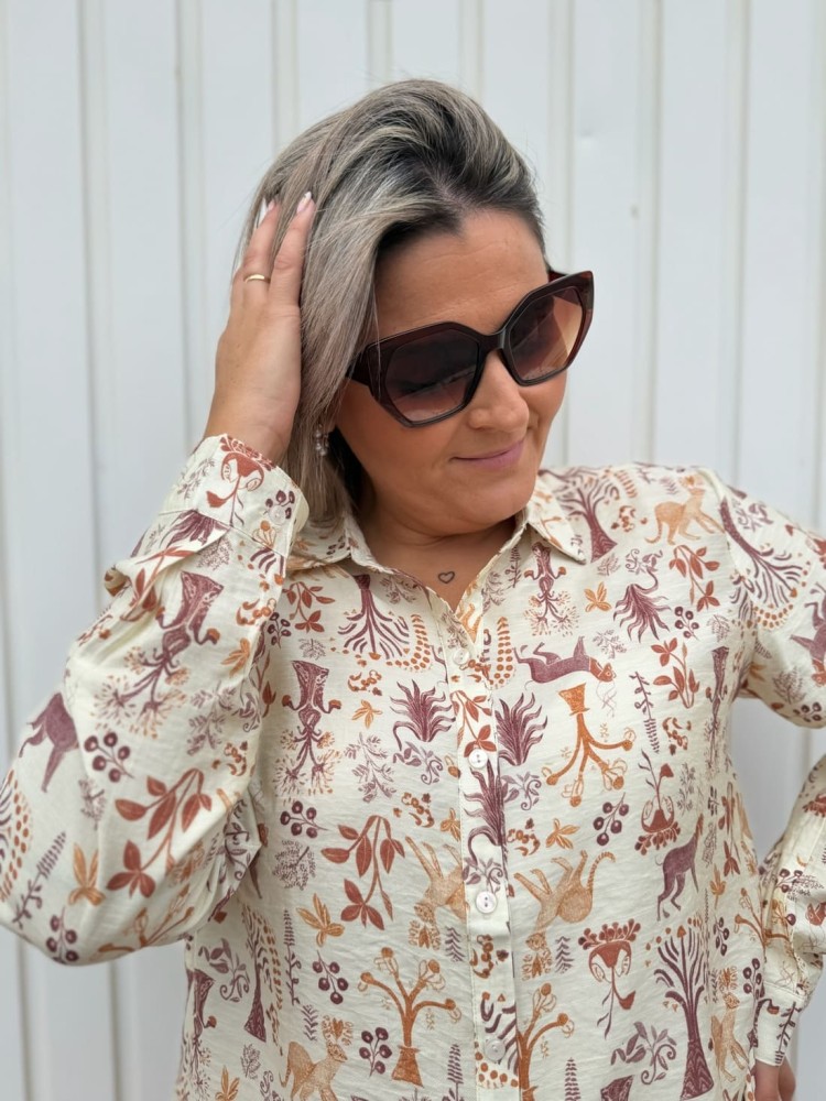 Camisa Estampada Selva