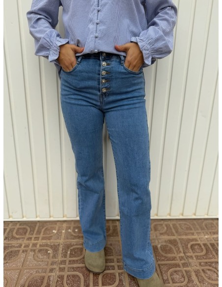 Pantalón Miss Botones Vaquero